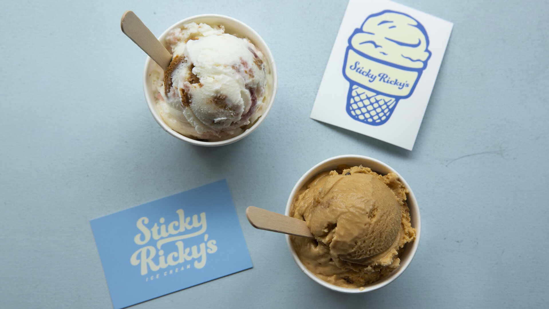 OHKO Champions - Sticky Ricky's Ice Cream Branding