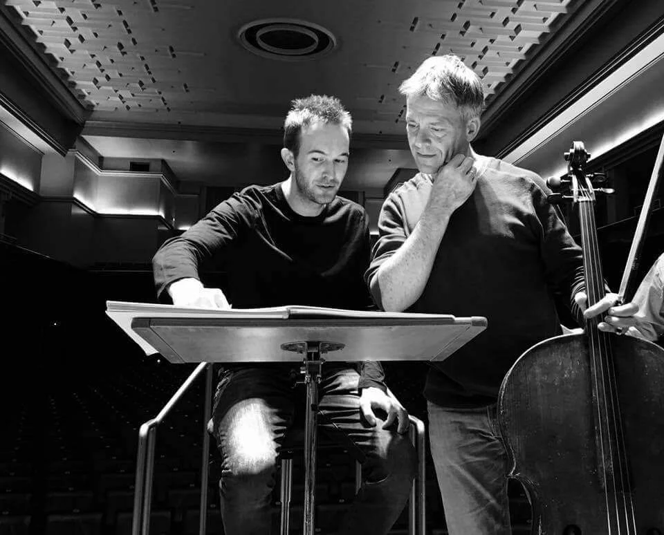 Rehearsing with Alban Gerhardt