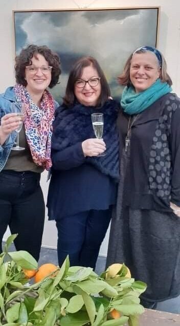 Guests at my preview of the new collection
'...OUT OF THE BLUE"