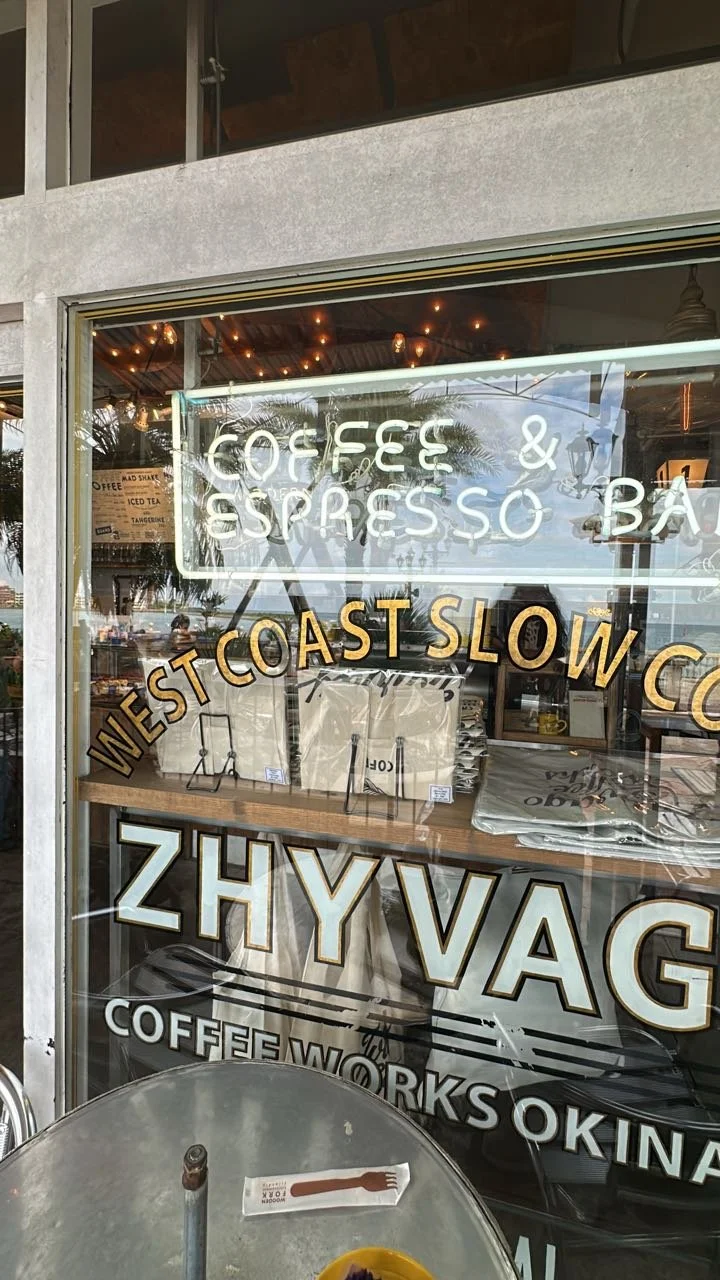 Coffee at this cute cafe