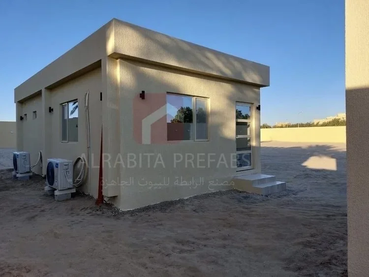 Prefabricated chalet executed by Alrabita Prefab Co. شاليه جاهز مسبق الصنع تم تنفيذه من قبل مصنع الرابطة للبيوت الجاهزة