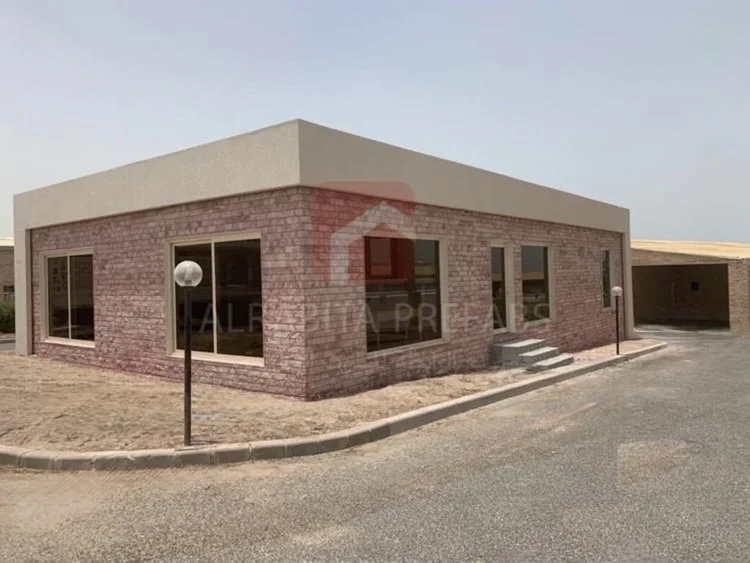 Prefabricated chalet executed by Alrabita Prefab Co. شاليه جاهز مسبق الصنع تم تنفيذه من قبل مصنع الرابطة للبيوت الجاهزة