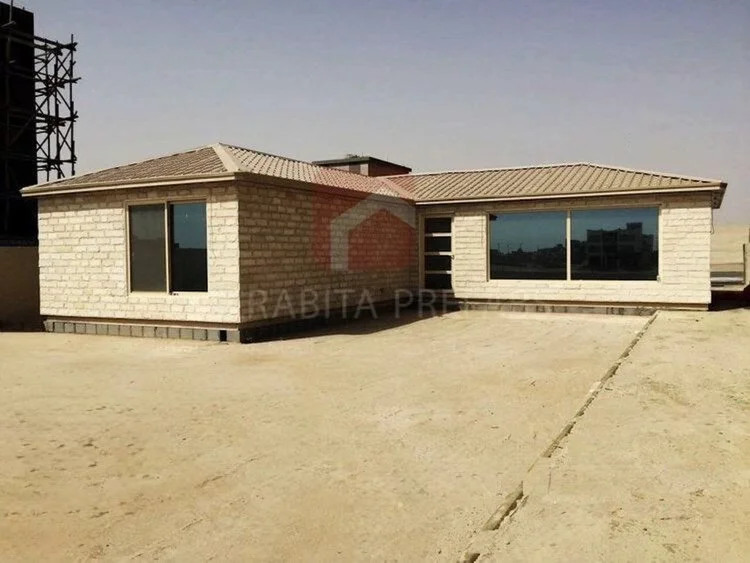 Prefabricated building executed by Alrabita Prefab Co. مبنى جاهز مسبق الصنع تم تنفيذه من قبل مصنع الرابطة للبيوت الجاهزة