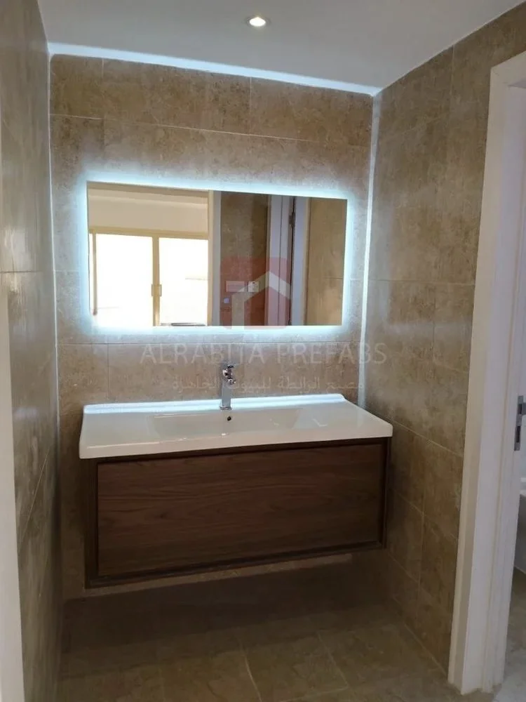 Interior of a prefabricated house executed by Alrabita Prefab Co. صور داخلية لبيت جاهز مسبق الصنع تم تنفيذه من قبل مصنع الرابطة للبيوت الجاهزة