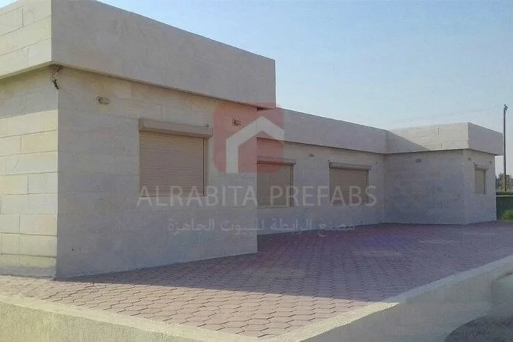 Prefabricated house executed by Alrabita Prefab Co. بيت جاهز مسبق الصنع تم تنفيذه من قبل مصنع الرابطة للبيوت الجاهزة