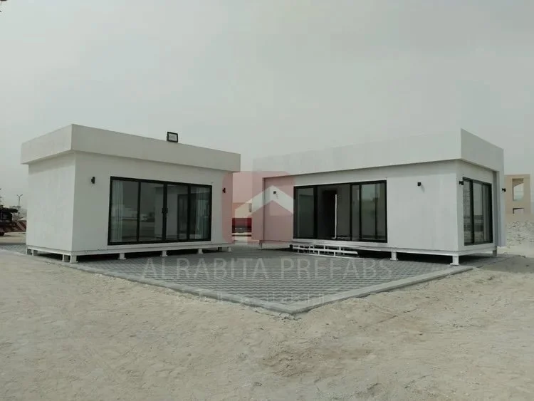 Prefabricated building executed by Alrabita Prefab Co. مبنى جاهز مسبق الصنع تم تنفيذه من قبل مصنع الرابطة للبيوت الجاهزة