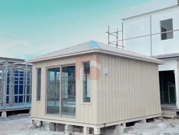 Prefabricated house executed by Alrabita Prefab Co. بيت جاهز مسبق الصنع تم تنفيذه من قبل مصنع الرابطة للبيوت الجاهزة