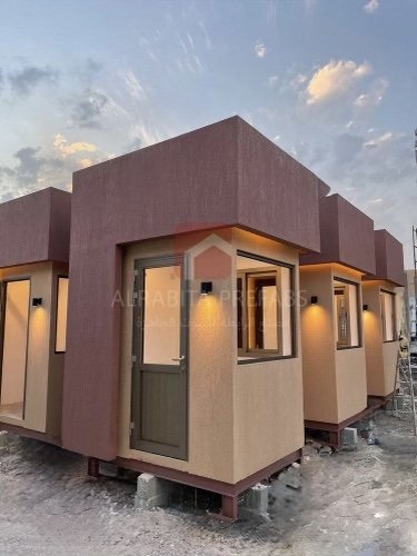 Prefabricated security booths executed by Alrabita Prefab Co. بوثات حراسة مسبقة الصنع تم تنفيذها من قبل مصنع الرابطة للبيوت الجاهزة