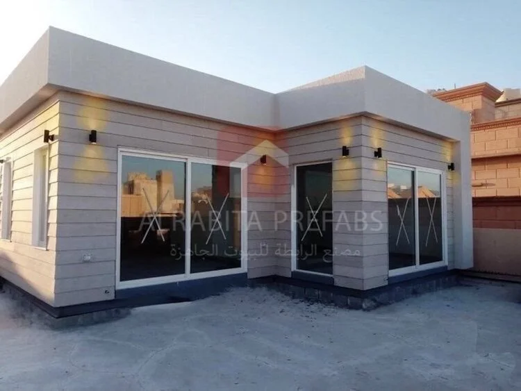 Prefabricated building executed by Alrabita Prefab Co. مبنى جاهز مسبق الصنع تم تنفيذه من قبل مصنع الرابطة للبيوت الجاهزة