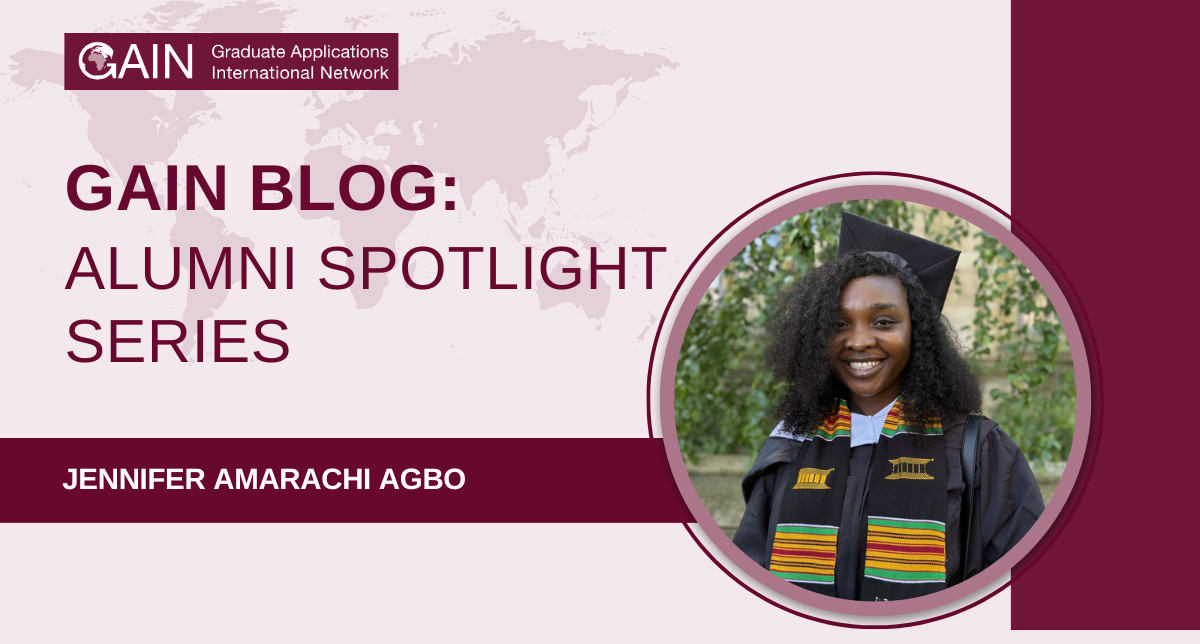 GAIN Alumni Spotlight Series: Jennifer Agbo on applying to graduate school