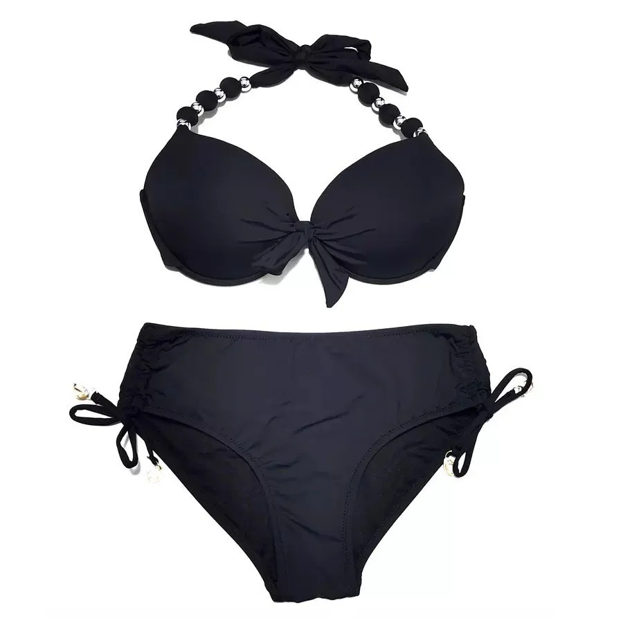 Swimsuit 2 Piece Bikini Set Swimwear Swimsuit Black swimsuit