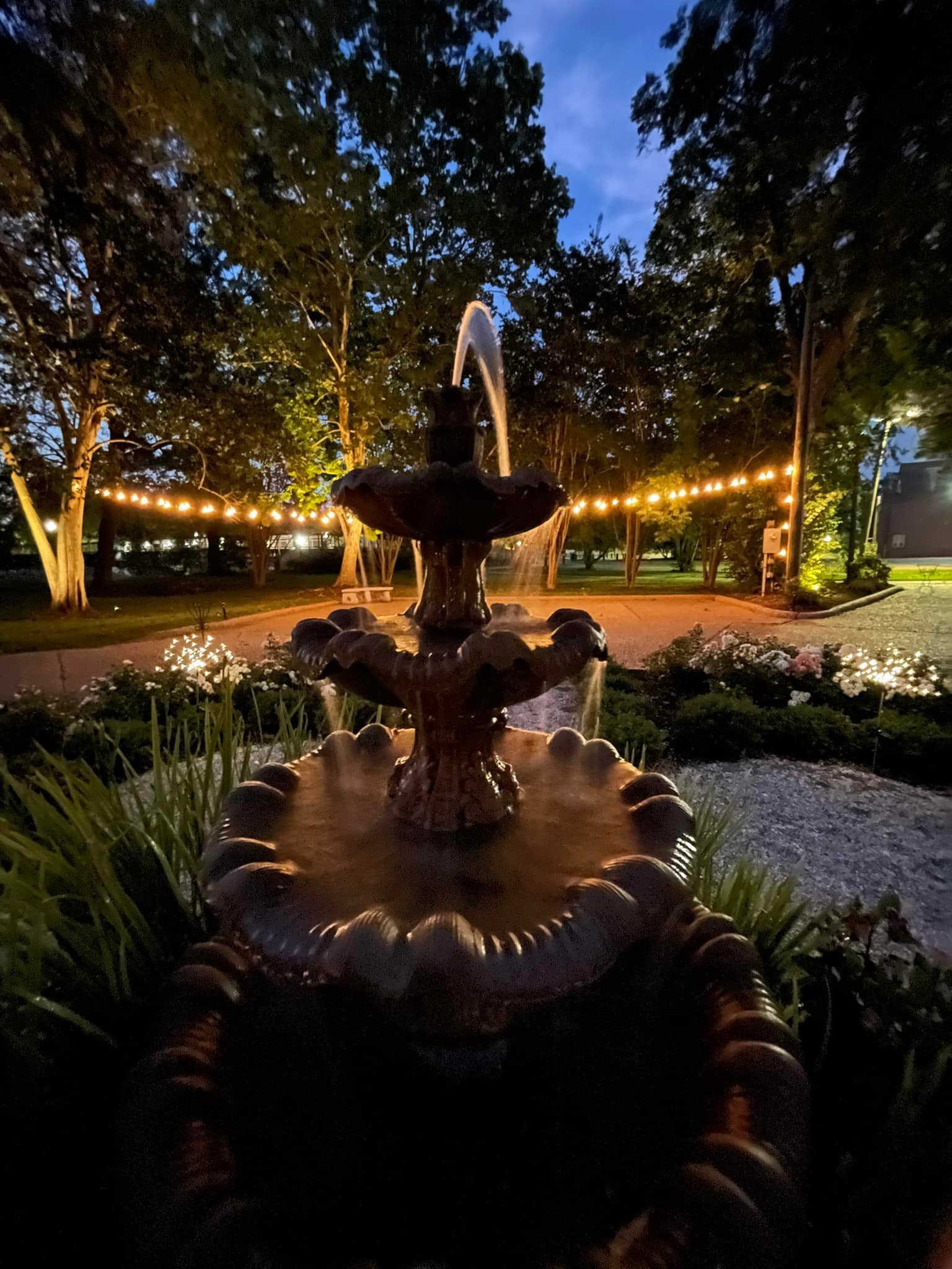 Crawford-House-MS-Night-Wedding-Fountain