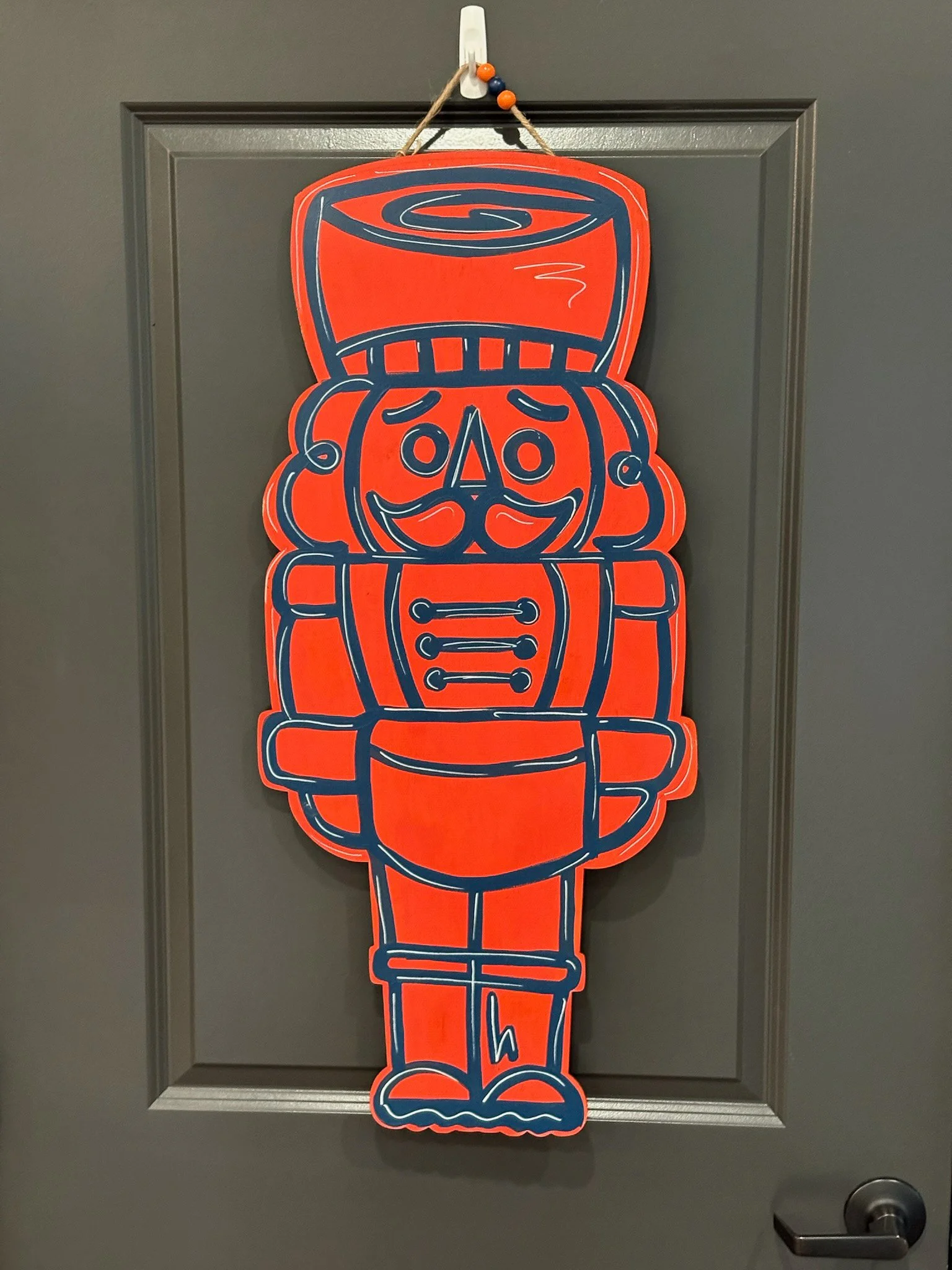 Orange and Blue Nutcracker