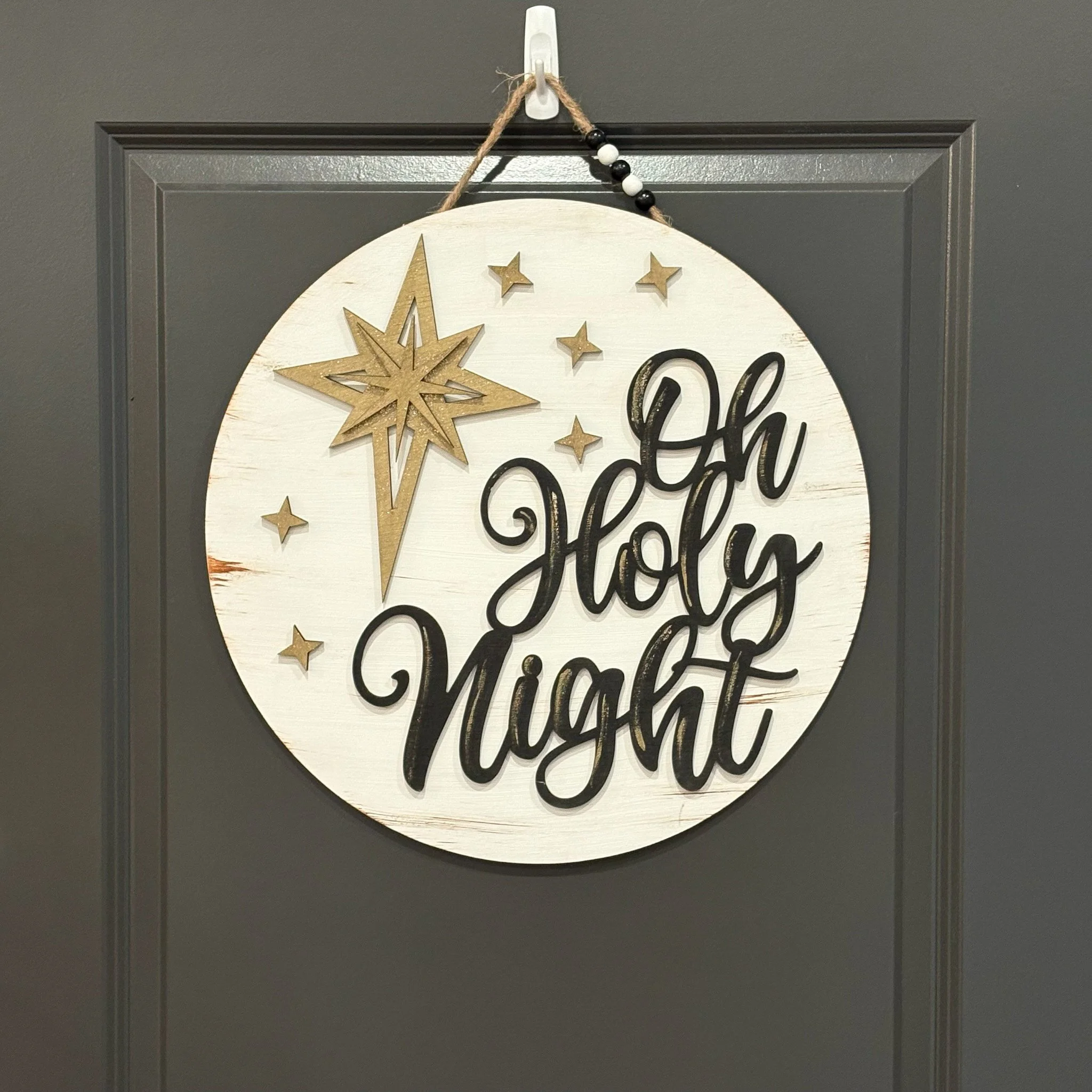 Oh Holy Night Door Hanger