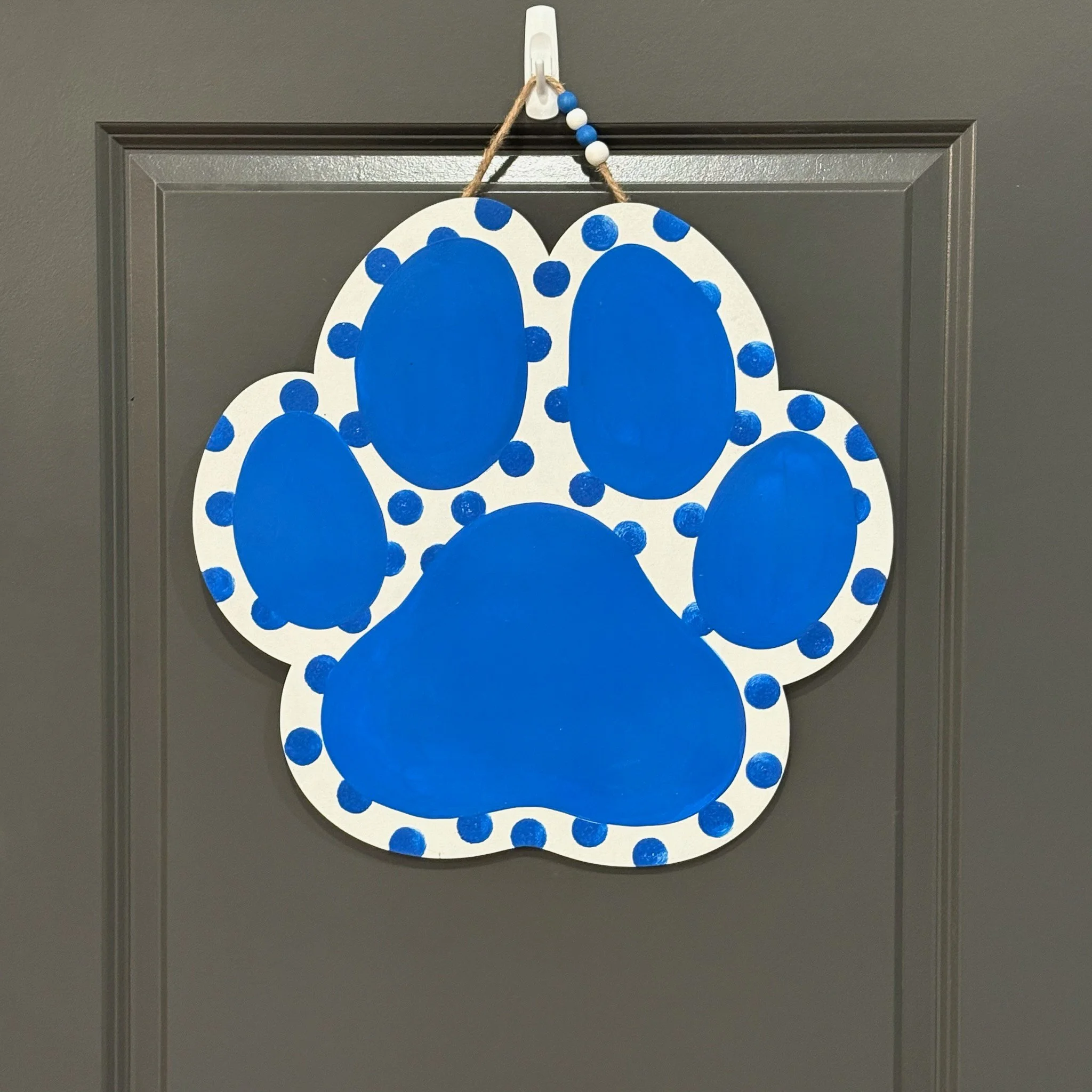 Paw Print Door Hanger