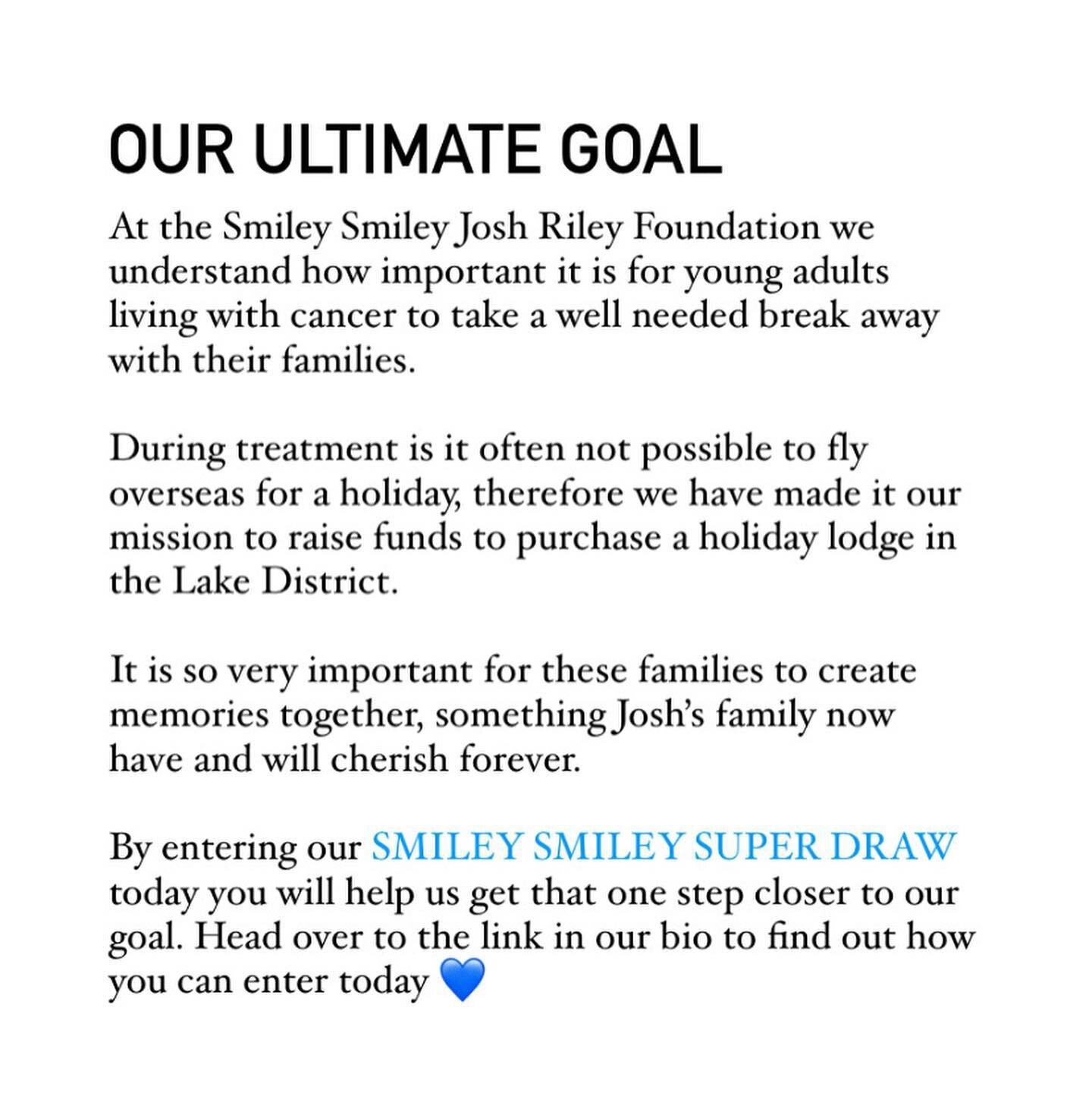 ENTER THE SMILEY SMILEY SUPER DRAW TODAY BY HEADING OVER TO THE LINK IN OUR BIO! BE QUICK, ONLY 20 DAYS LEFT❗️ ❗️❗️

#charity #donate #raffle #bigprizes #win #entertoday #linkinbio