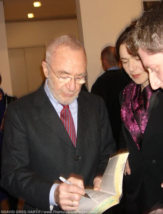 The Holy Bible Project The Artist Gerhard Richter participating in the project on November 17, 2005 in New York, New York. © David Greg Harth
