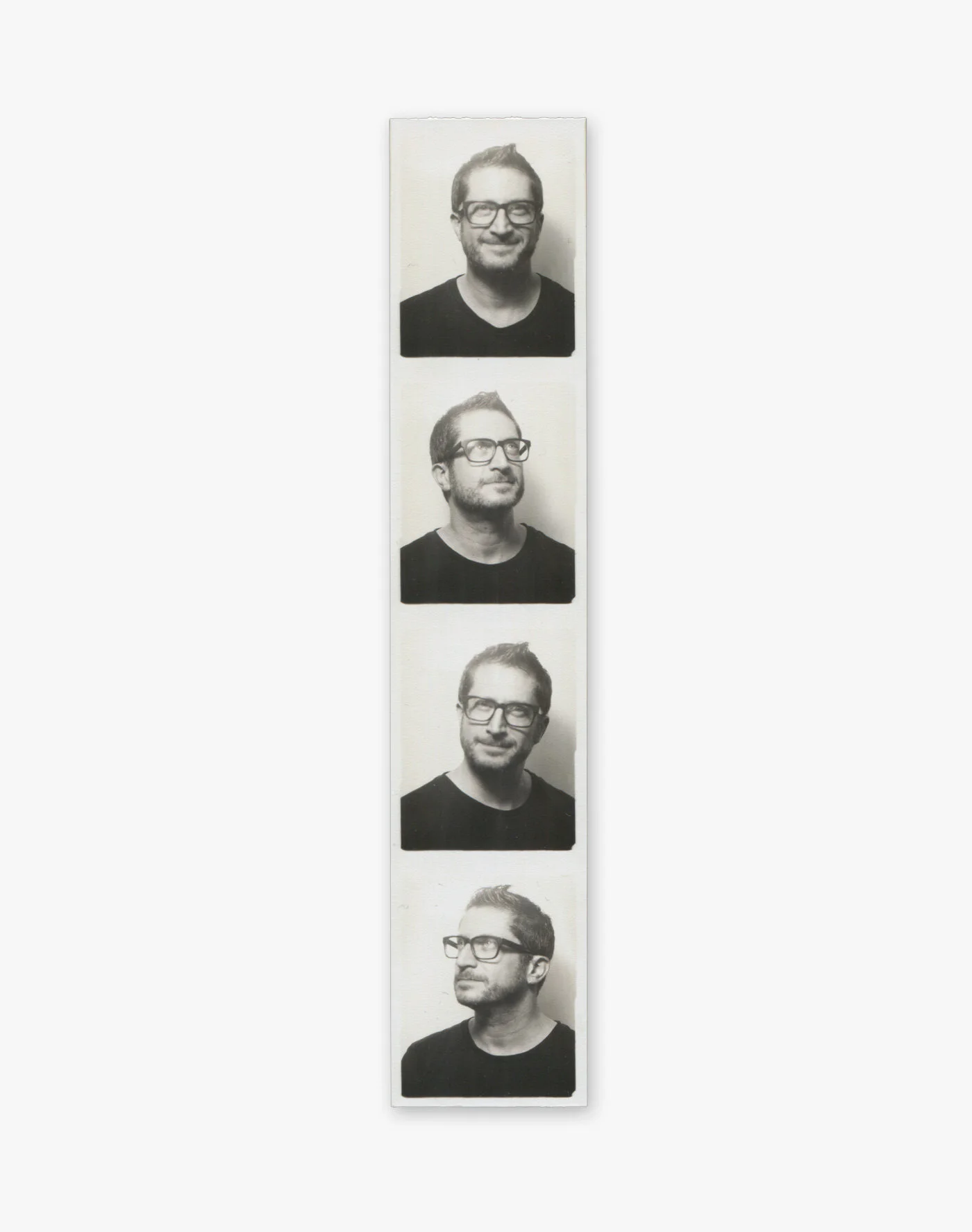 Self-Portrait Photo Booth: Philadelphia, Pennsylvania July 27, 2017 200mm x 40mm (Approximate Dimensions) Analog Photo Booth Print Philadelphia, Pennsylvania 2017.07.23@ElVezPhiladelphiaPA © David Greg Harth