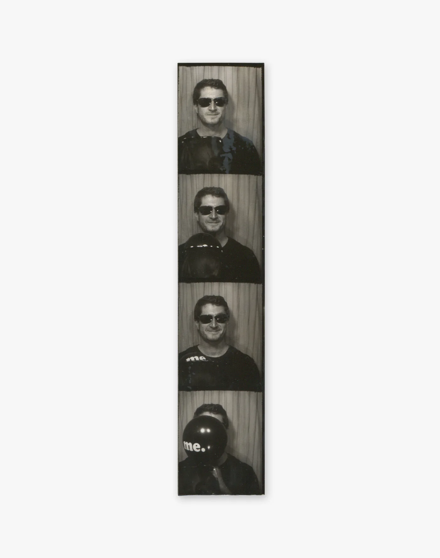 Self-Portrait Photo Booth: New York, New York (She is blowing me) September 4, 2013 200mm x 40mm (Approximate Dimensions) Analog Photo Booth Print New York, New York 2013.09.04@AceHotelNYC © David Greg Harth