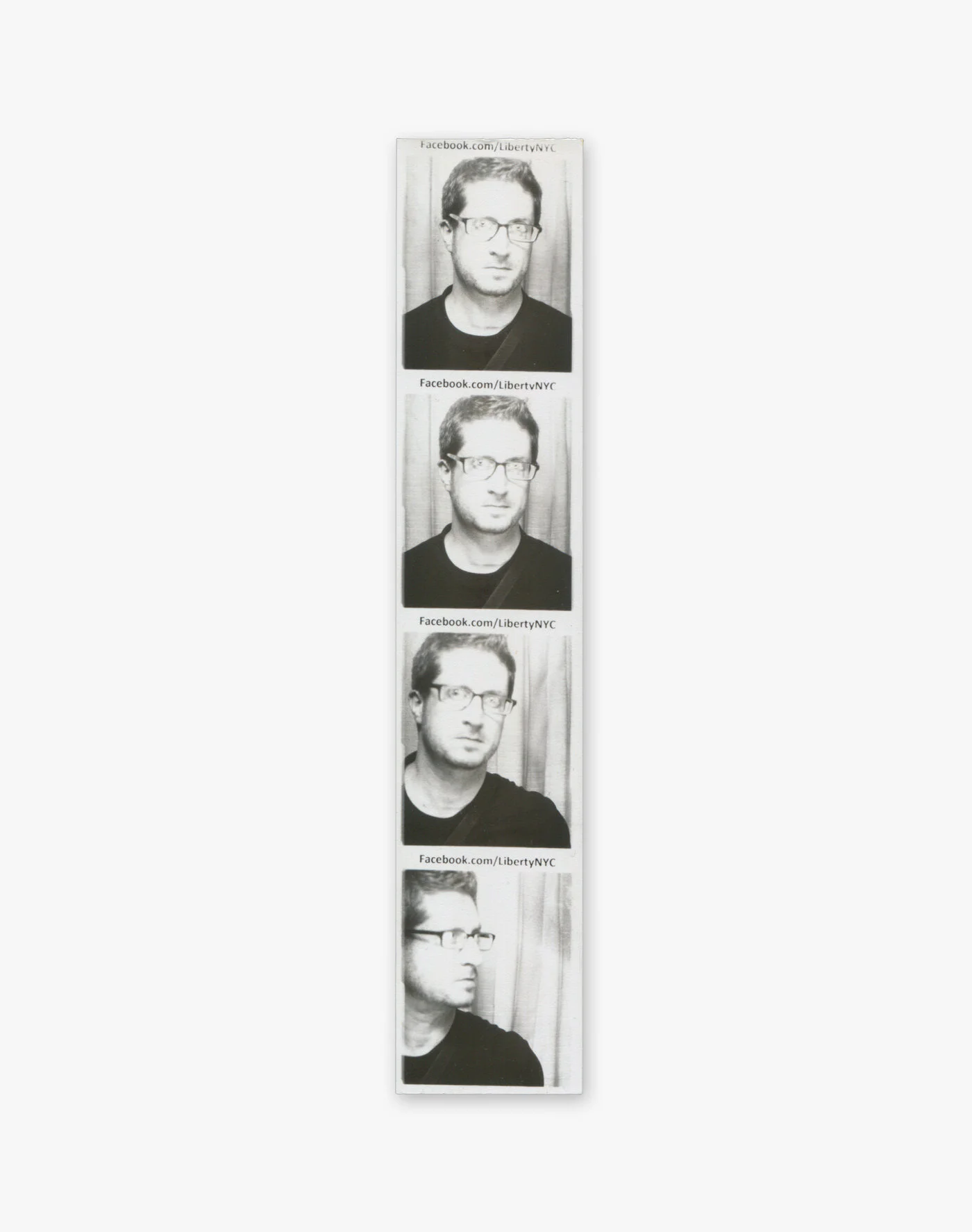 Self-Portrait Photo Booth: New York, New York June 12, 2013 200mm x 40mm (Approximate Dimensions) Analog Photo Booth Print New York, New York 2013.06.12@TheLibertyNYC © David Greg Harth