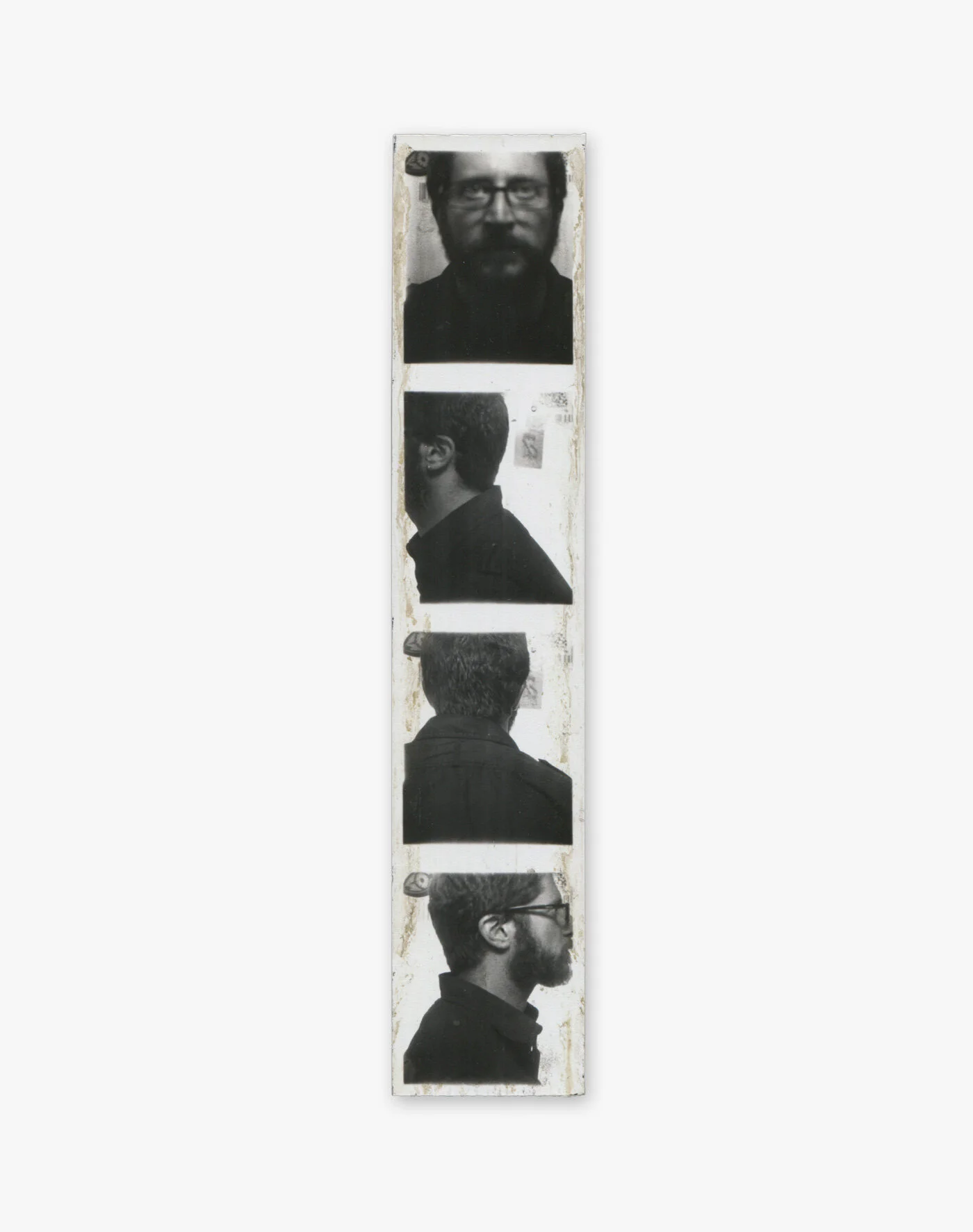Self-Portrait Photo Booth: Brooklyn, New York June 19, 2012 200mm x 40mm (Approximate Dimensions) Analog Photo Booth Print Brooklyn, New York 2012.06.19@TrashBarBrooklynNYC © David Greg Harth
