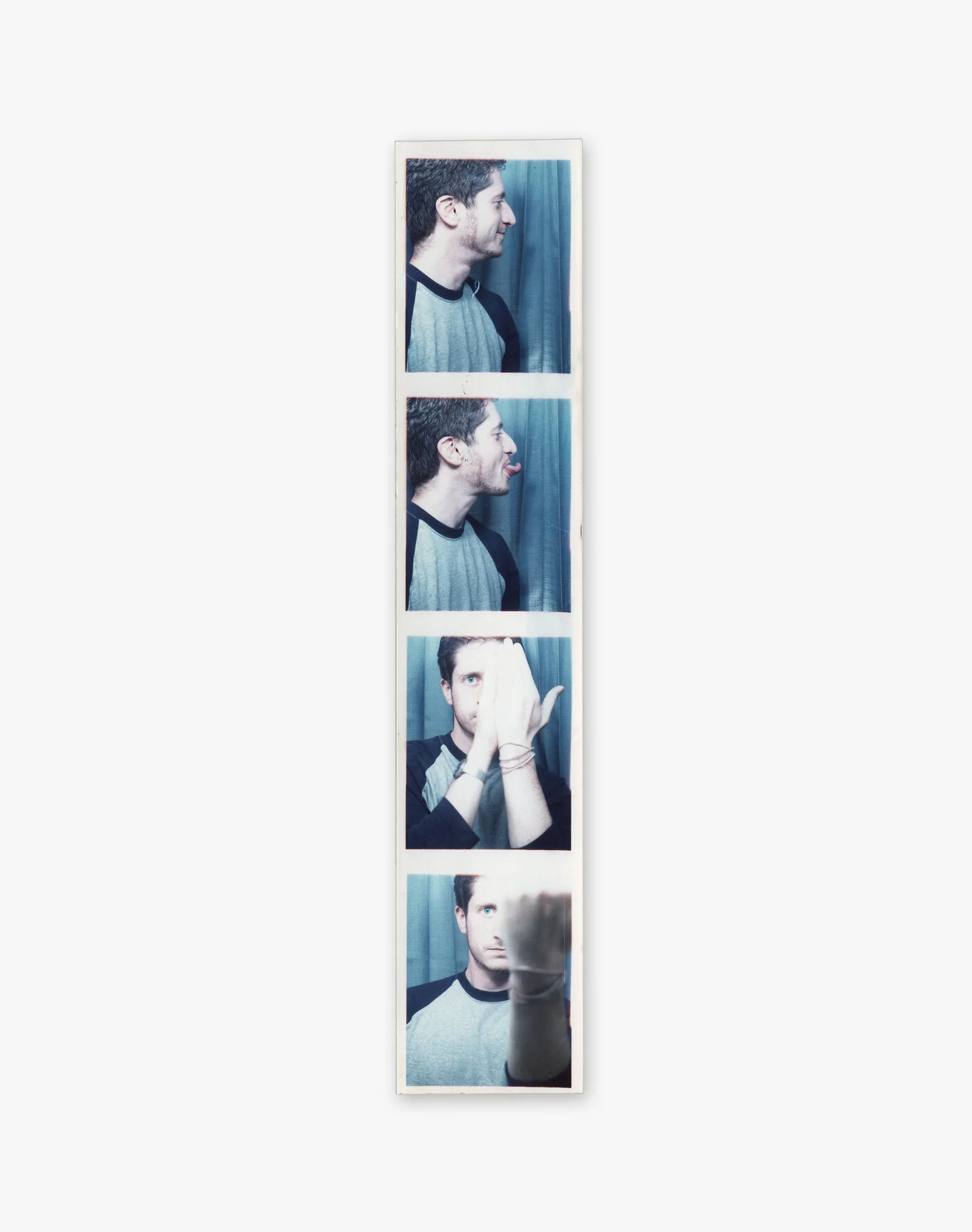 Self-Portrait Photo Booth: Washington, D.C. September 15, 2000 200mm x 40mm (Approximate Dimensions) Analog Photo Booth Print Washington, D.C. 2000.09.15@WashingtonDC © David Greg Harth