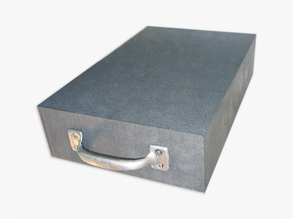 Drawer 1998 304.8mm x 228.6mm x 76.2mm / 12" x 9" x 3" 40lb (18.144kg) block of graphite, drawer handle, screws Mahwah, NJ 98.09.20.02:00:00@MahwahNJ07430 © David Greg Harth