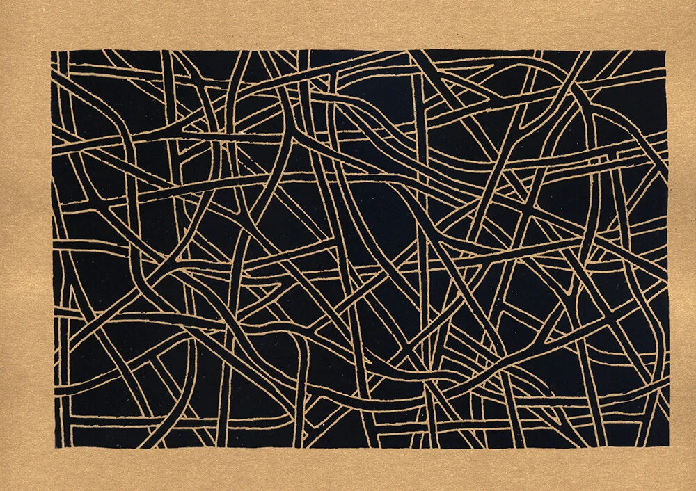 Thinkways #110807113000 Foil Print on Paper 154.2mm x 215.9mm / 6” x 8.5” August 7, 2011 New York, New York 11.08.07.11:30:00@RBPWNYC © David Greg Harth