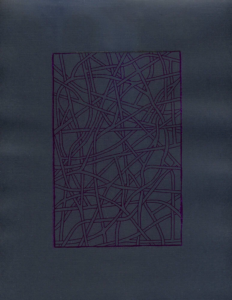 Thinkways #110807110000 Foil Print on Paper 279.4mm x 215.9mm / 11” x 8.5” August 7, 2011 New York, New York 11.08.07.11:00:00@RBPWNYC © David Greg Harth