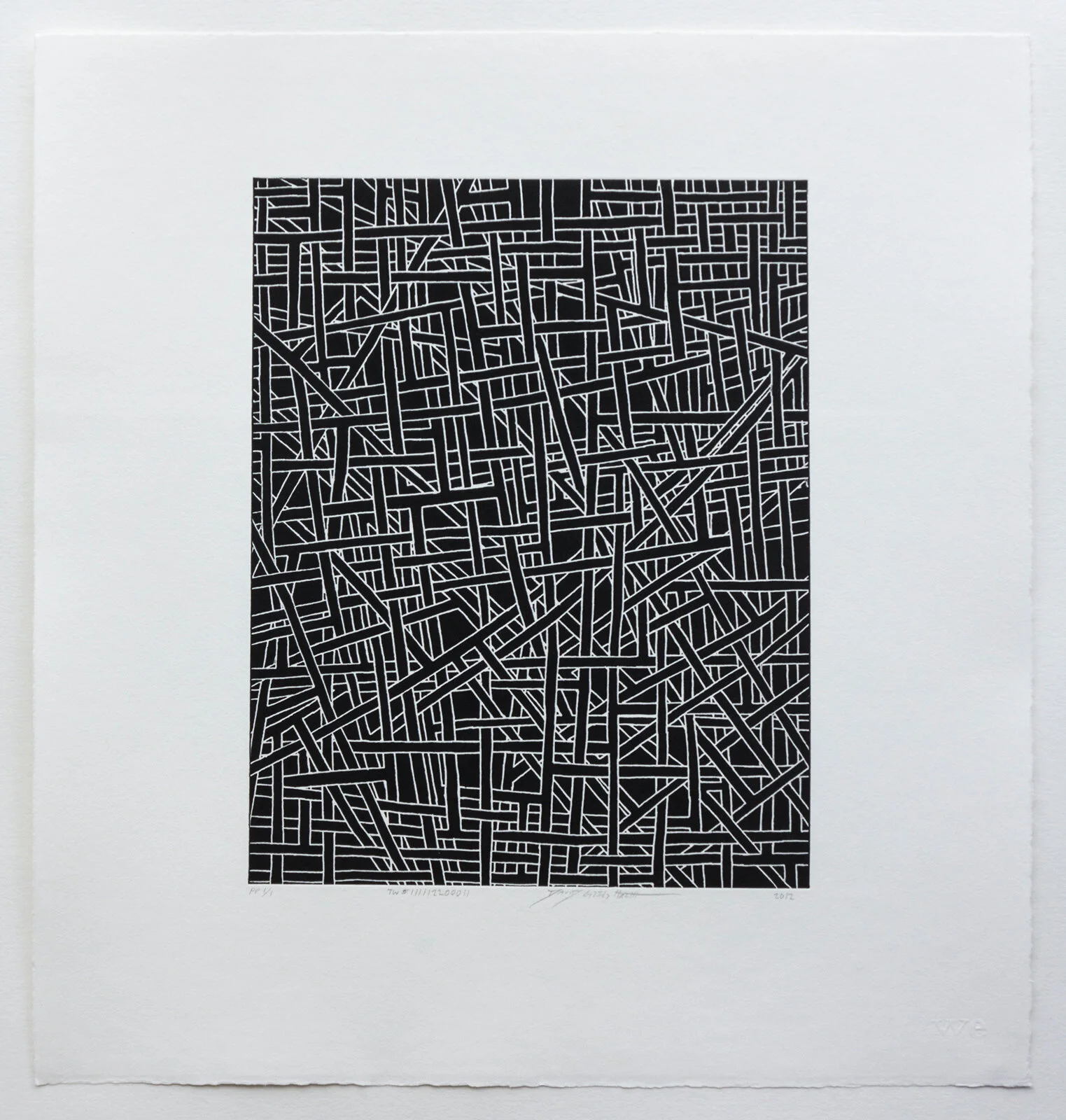 Thinkways #111112200011 Relief Print from a Brass Plate Ink on Acid-Free Zerkall Butten 250gsm Paper Paper size: 35.5cm x 30cm Image size: 26cm x 20cm Edition: 30 + 3 Artists Proof, 2 Printers Proof, Signed, Dated, Numbered, and titled - in pencil by the artist. 2011-2012 New York City / Cape Town, South Africa 12.04.01.01:01:01@323NYC + 11.11.12.20:00:11@CPT ©&nbsp;David Greg HarthPurchase this work.