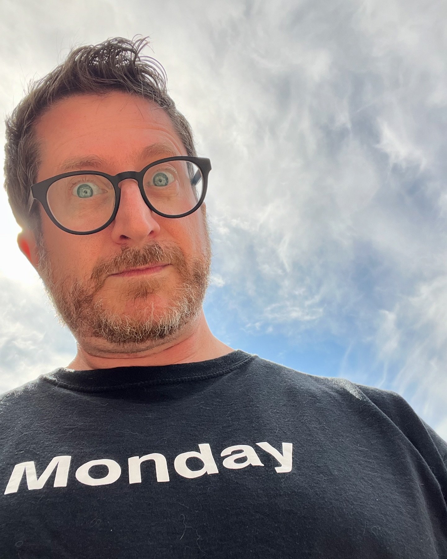 Today is Monday. Here I am in my Monday shirt. #art #davidgregharth #harth #monday #dayoftheweek #dotw