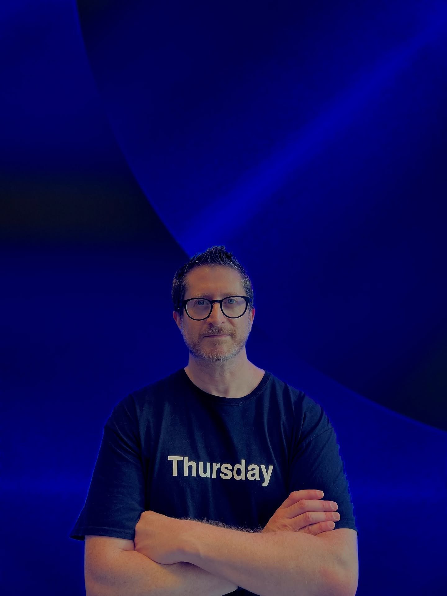 Today is Thursday. Here I am in my Thursday shirt. #art #davidgregharth #harth #thursday #dayoftheweek #dotw