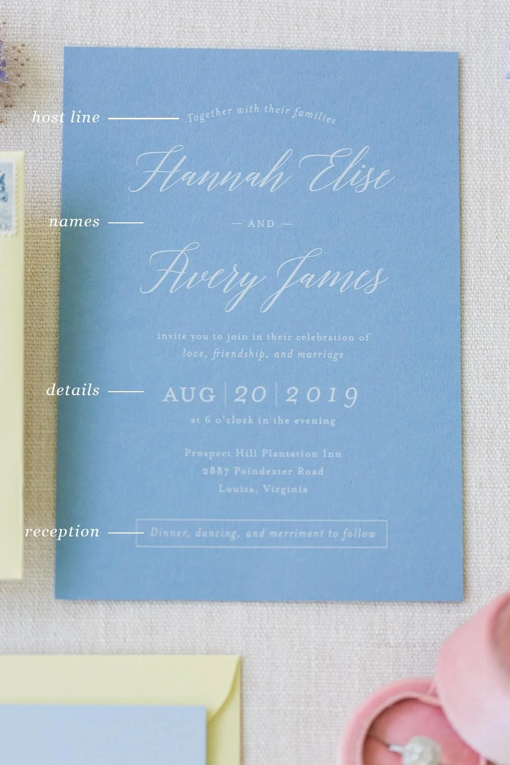 Making and breaking the wedding invitation rules. — Kara Anne + Co