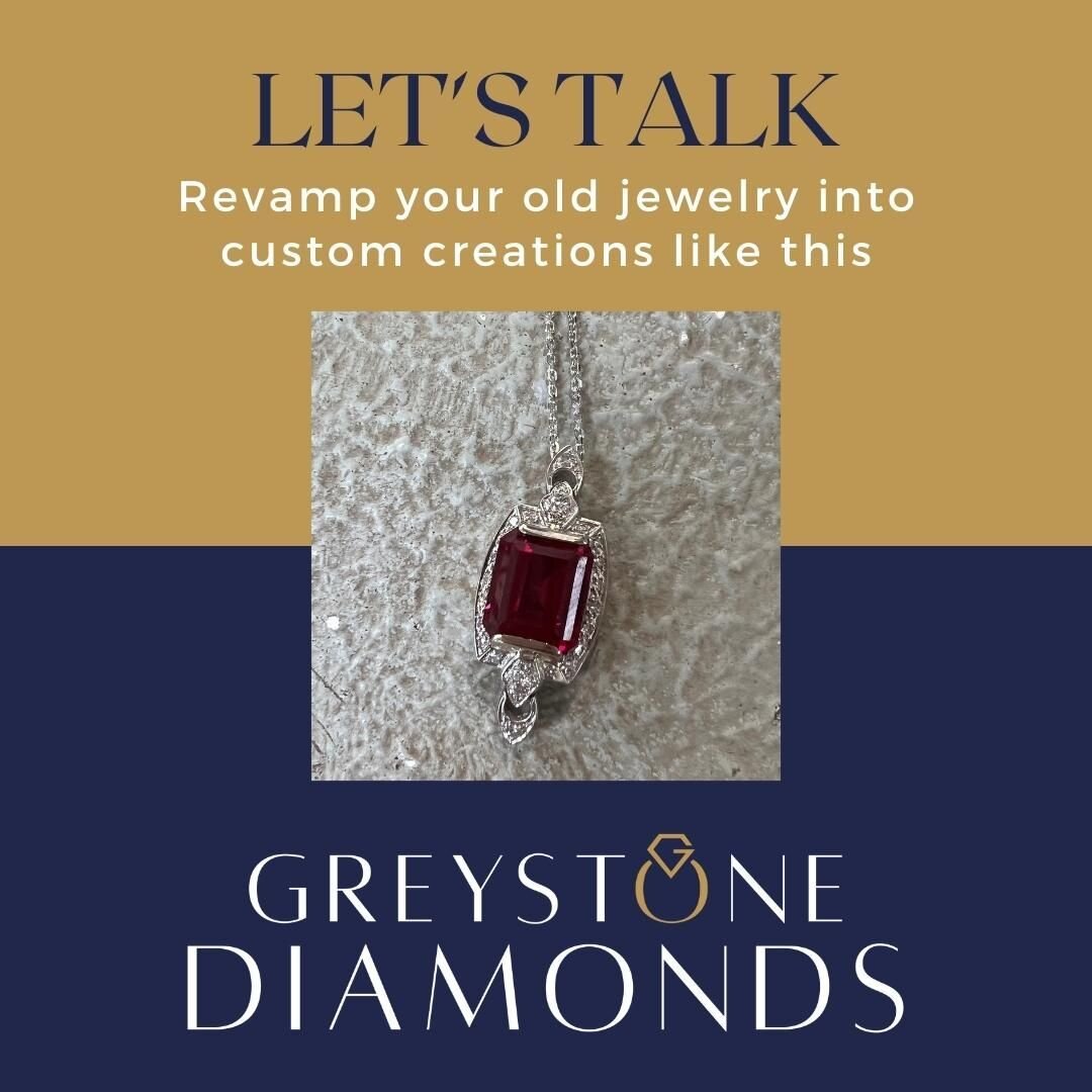 From forgotten treasures to exquisite elegance. At Greystone Diamonds, we breathe new life into your old jewelry, transforming them into one-of-a-kind pieces that narrate a new chapter of your story. ✨ #greystonemarketplace #greystonediamonds #Jewelr