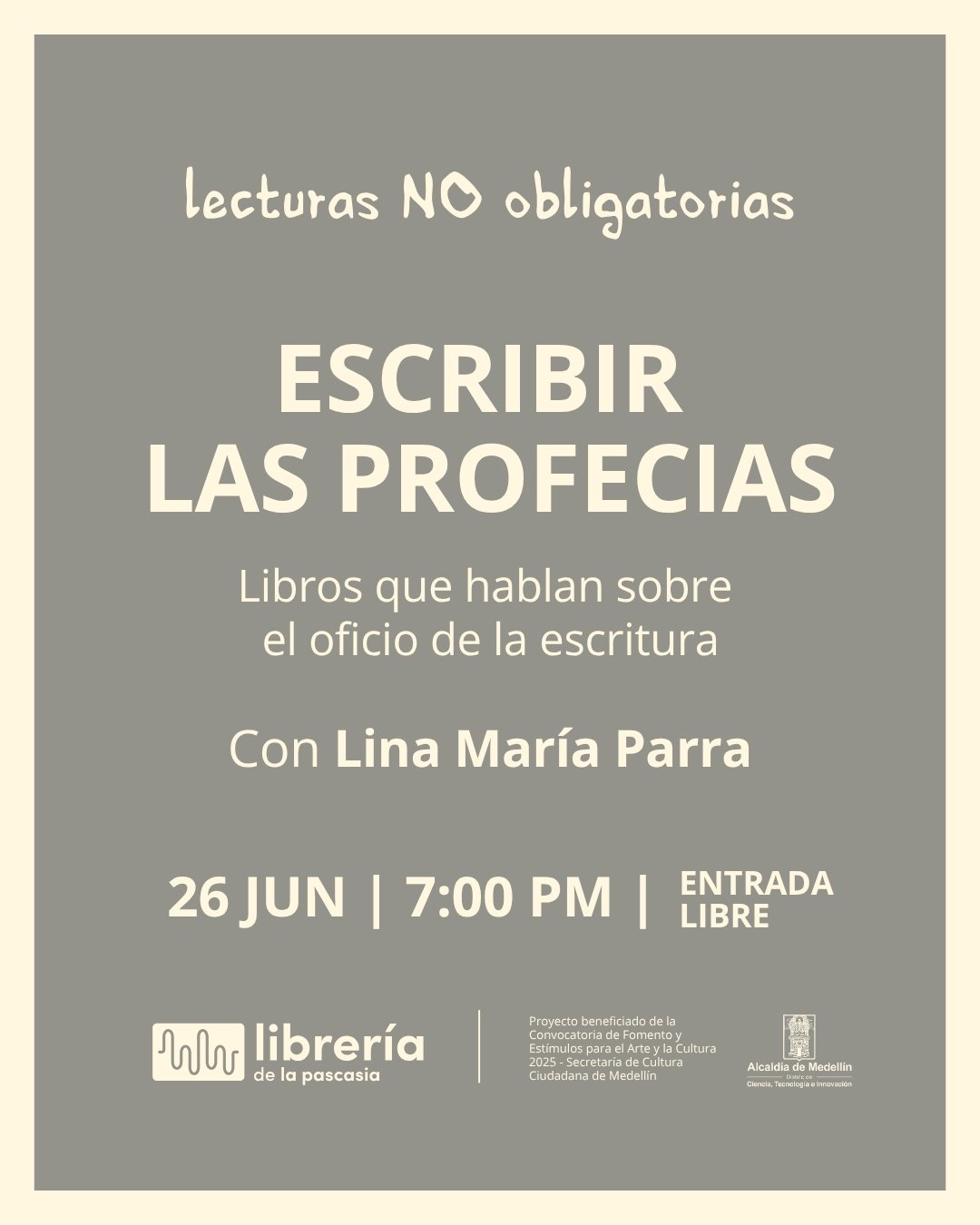 Lecturas Obligatorias - Escribir las profecías