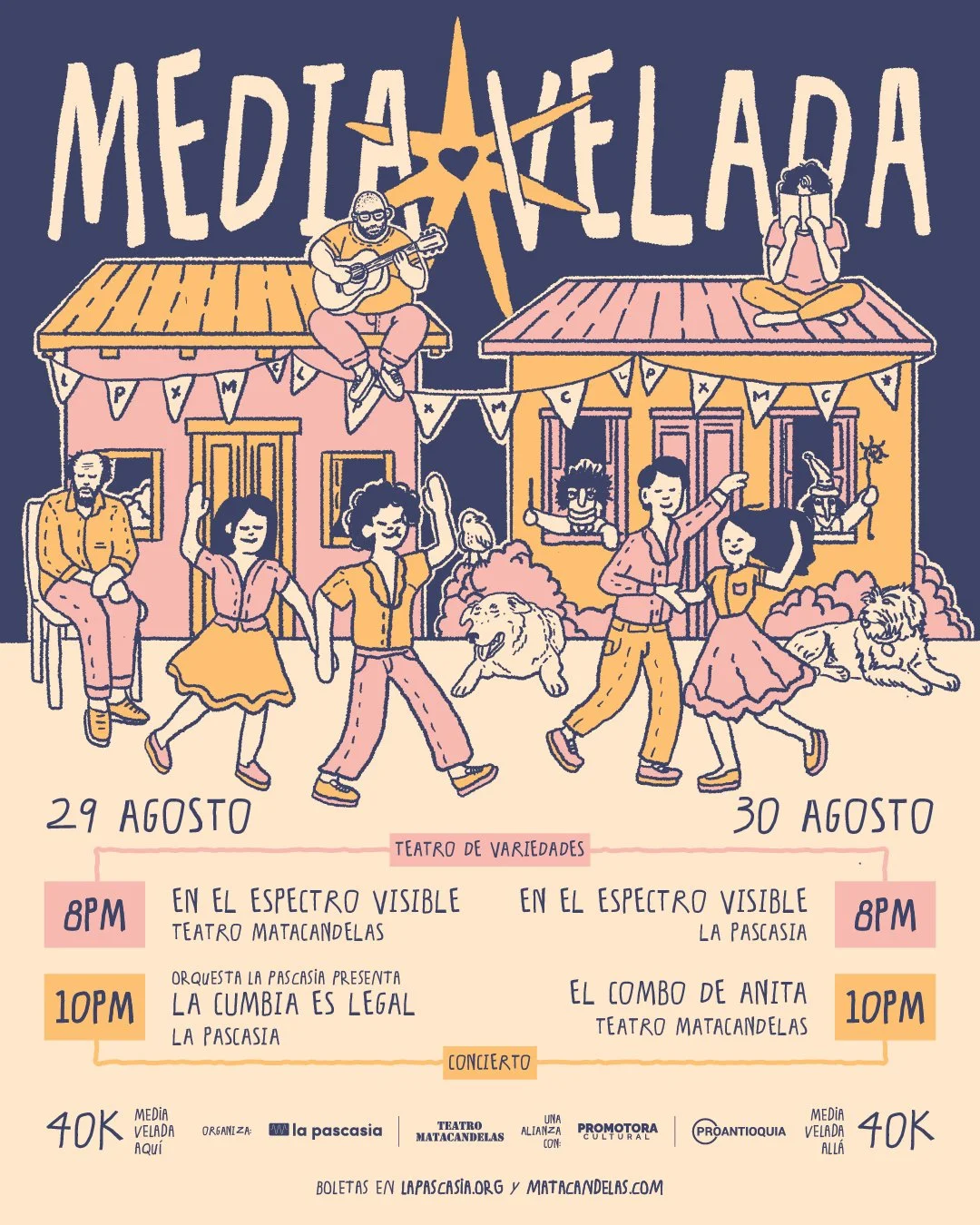 MEDIA VELADA: EN EL ESPECTRO VISIBLE EN EL TEATRO MATACANDELAS (incluye concierto en La Pascasia)
