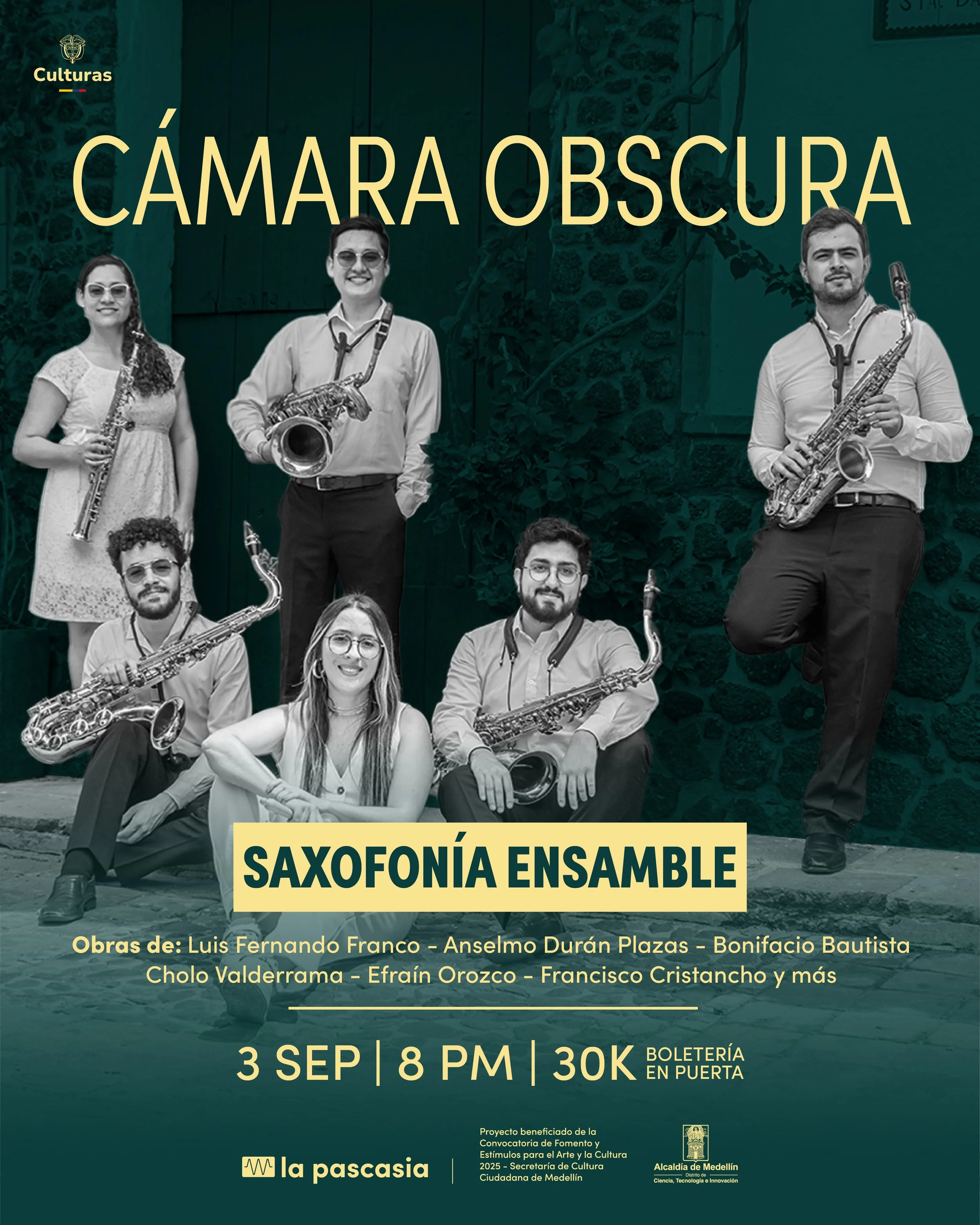 Cámara Obscura: Saxofonía Ensamble