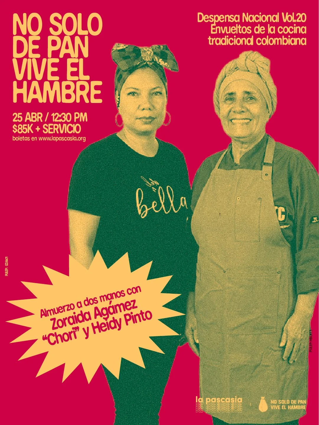 No Solo de Pan Vive El Hambre - Despensa Nacional 20, envueltos de la cocina tradicional colombiana