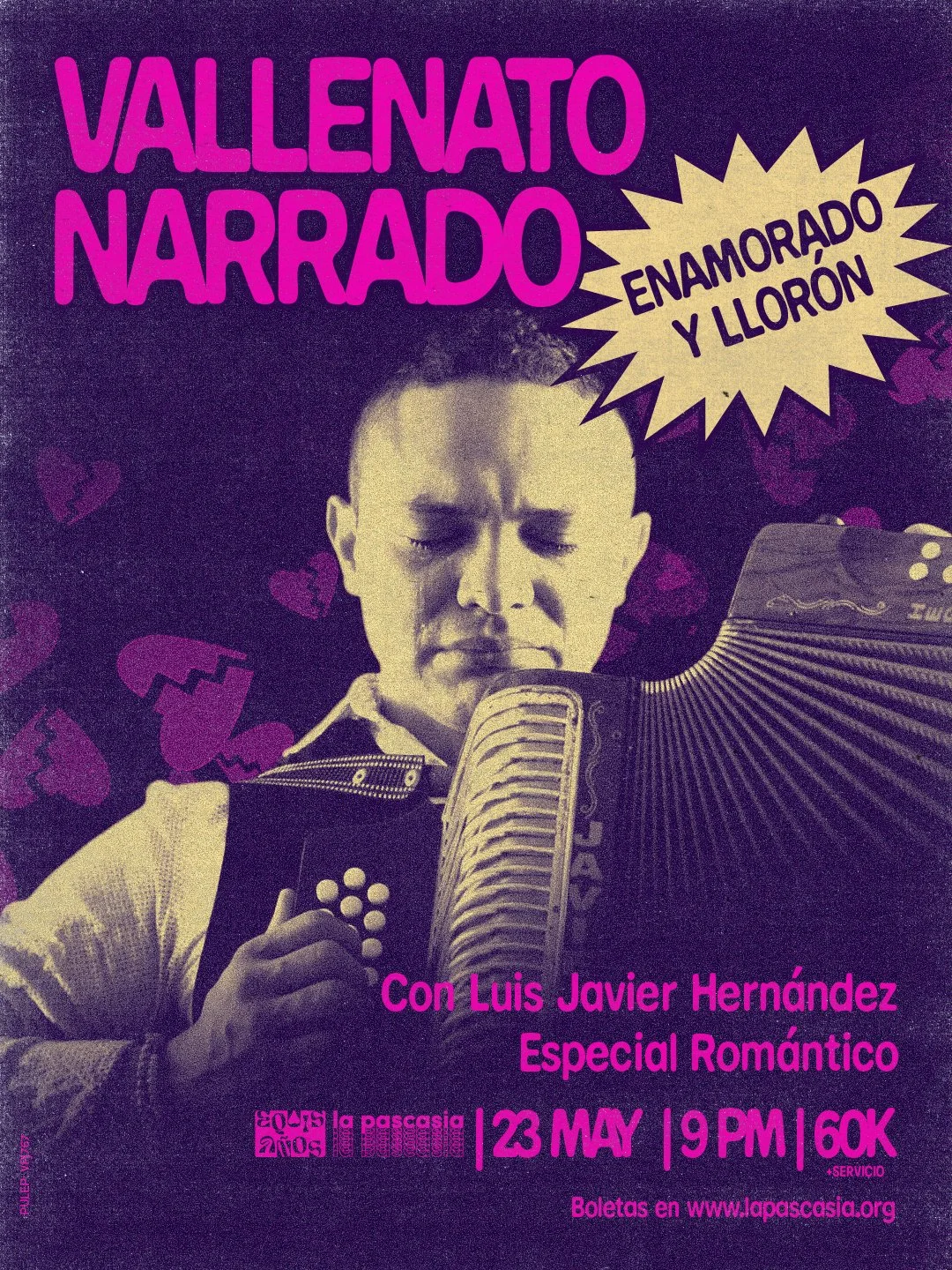 Vallenato Narrado, romántico y llorón con Luis Javier Hernández