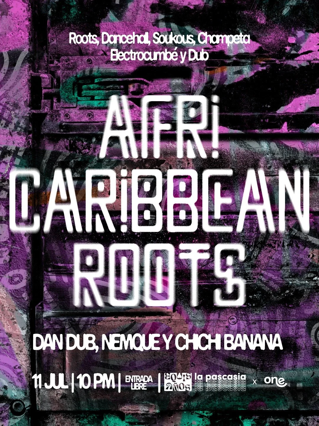 AFRICARIBBEAN ROOTS: Dan Dub, Nemque y Chichi Banana