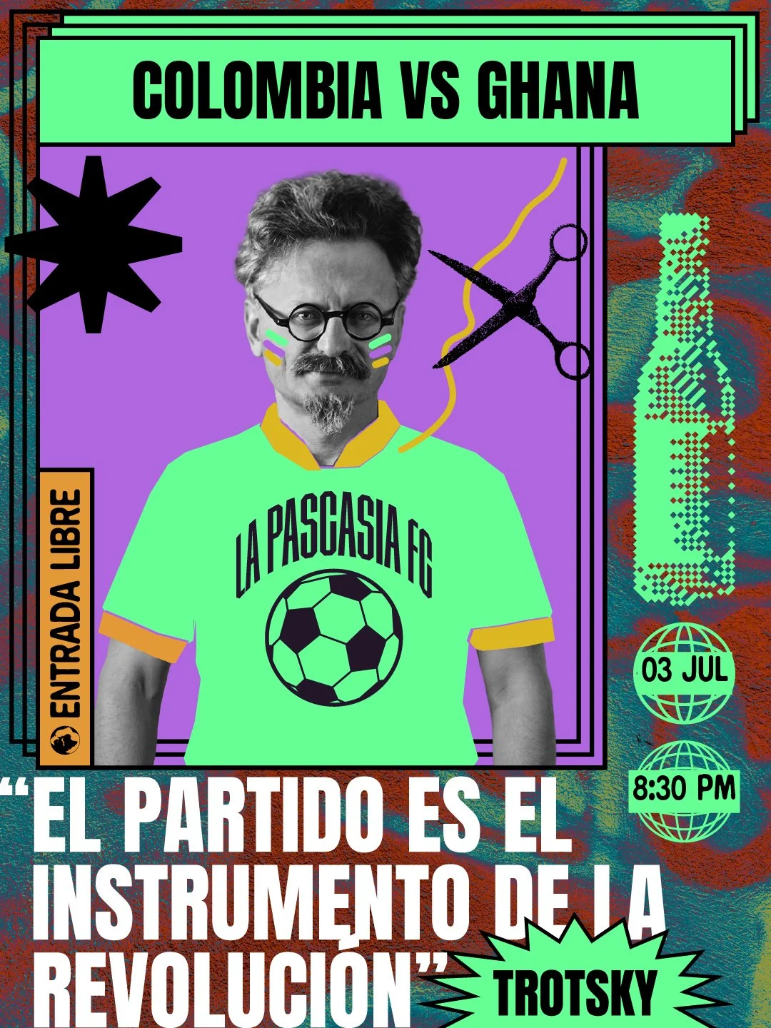 Colombia VS Ghana - El partido es el instrumento de la revolución