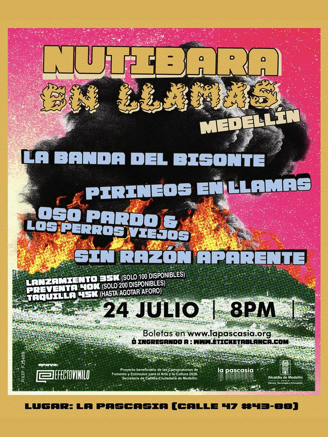 Nutibara en llamas