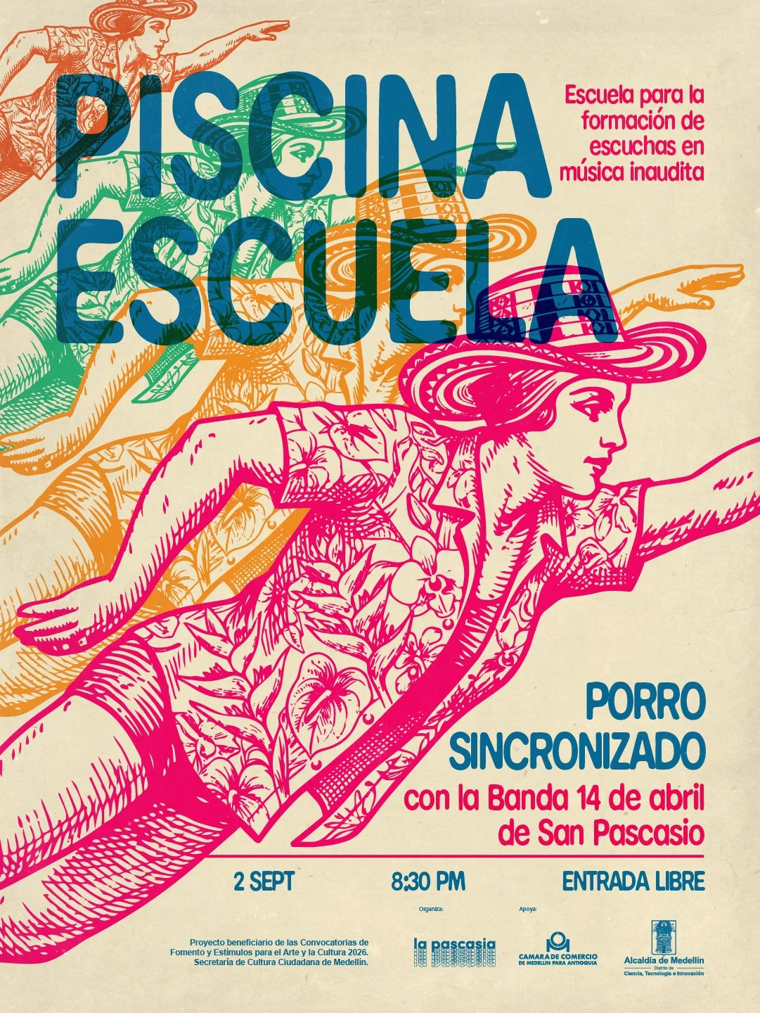 Piscina Escuela: Porro Sincronizado con la Banda 14 de Abril de San Pascasio