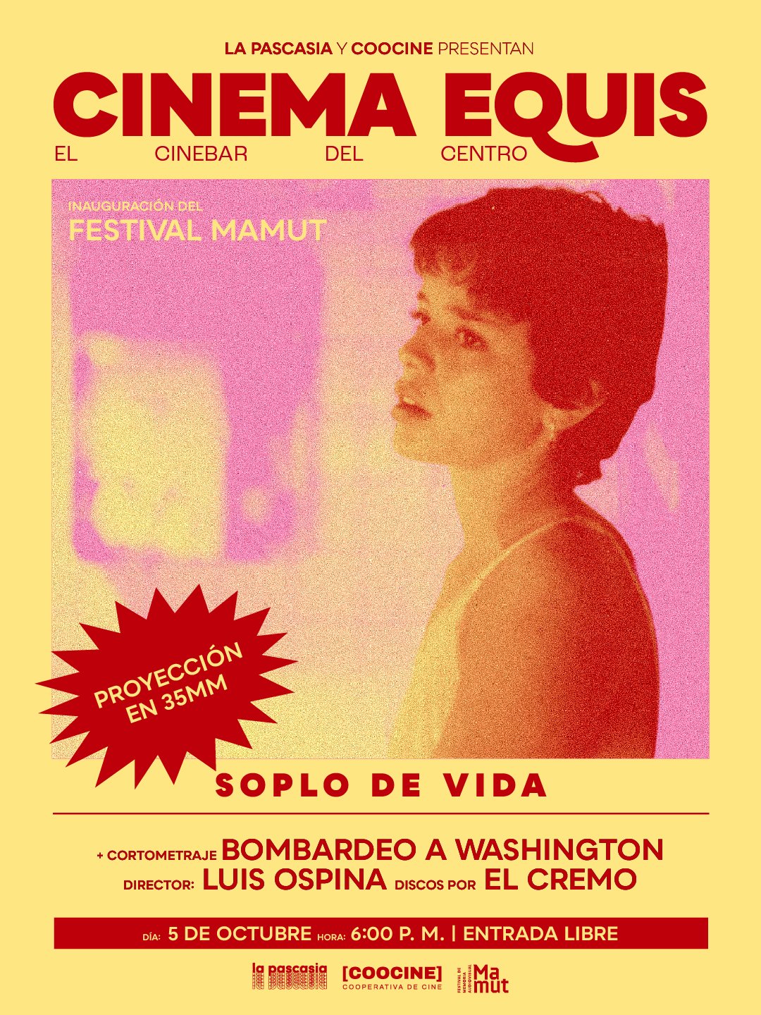Cinema Equis  Inauguración MAMUT, proyección en 35mm 