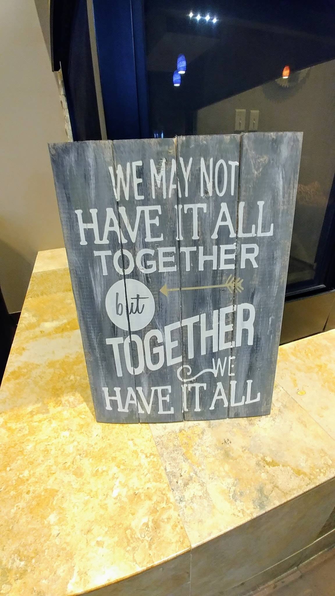 We may not have it all together