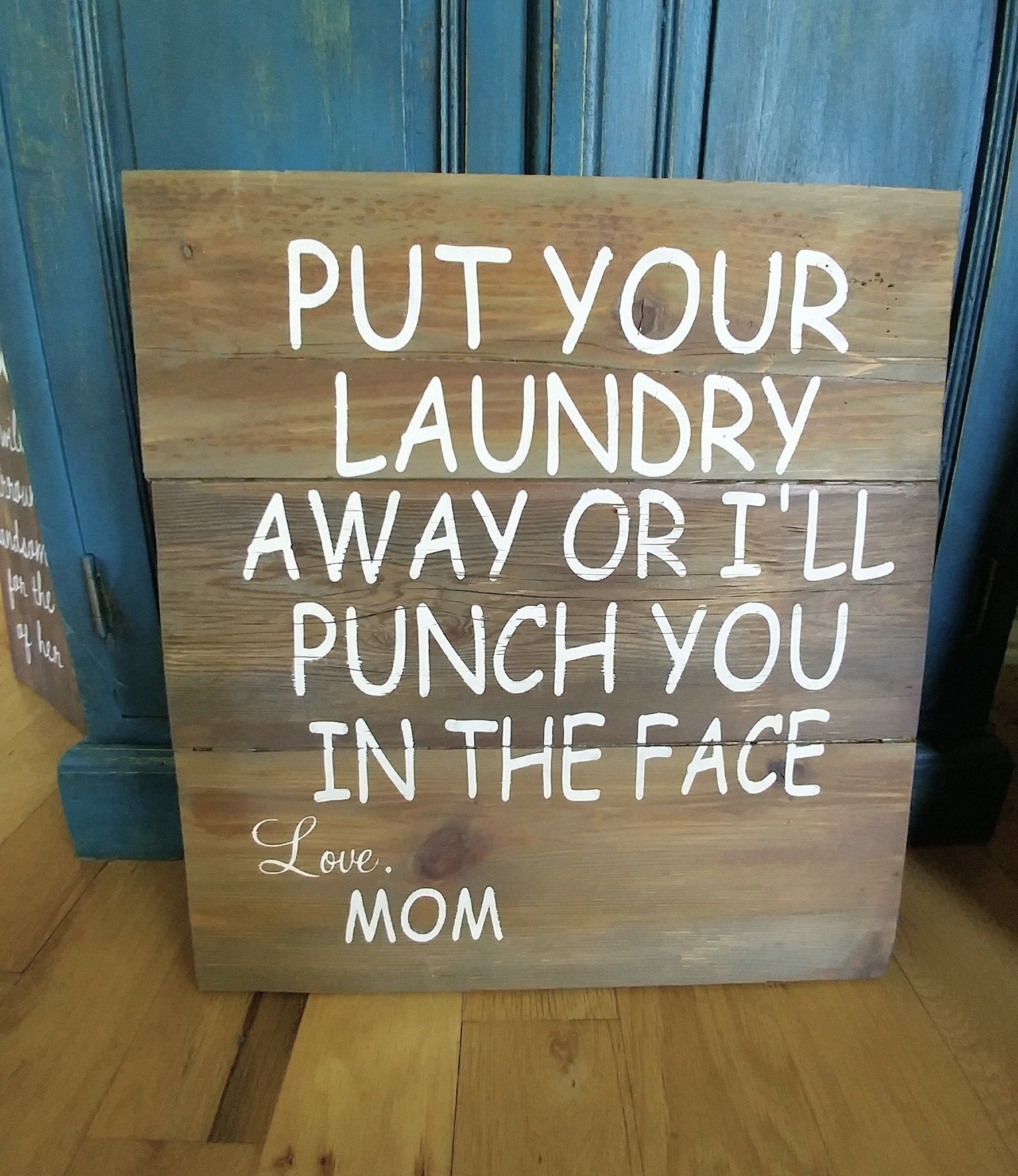 Put your laundry away