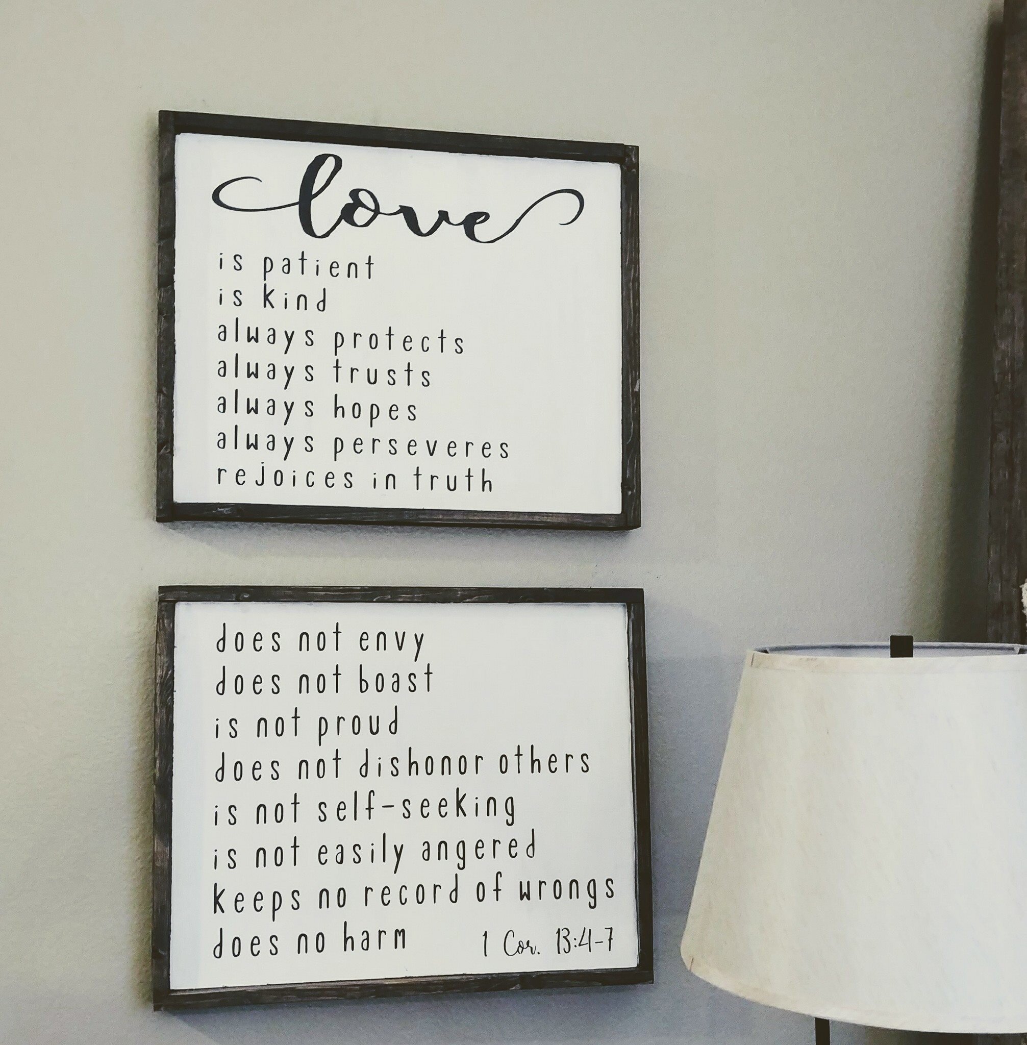Love 1 Corinthians (set of 2)