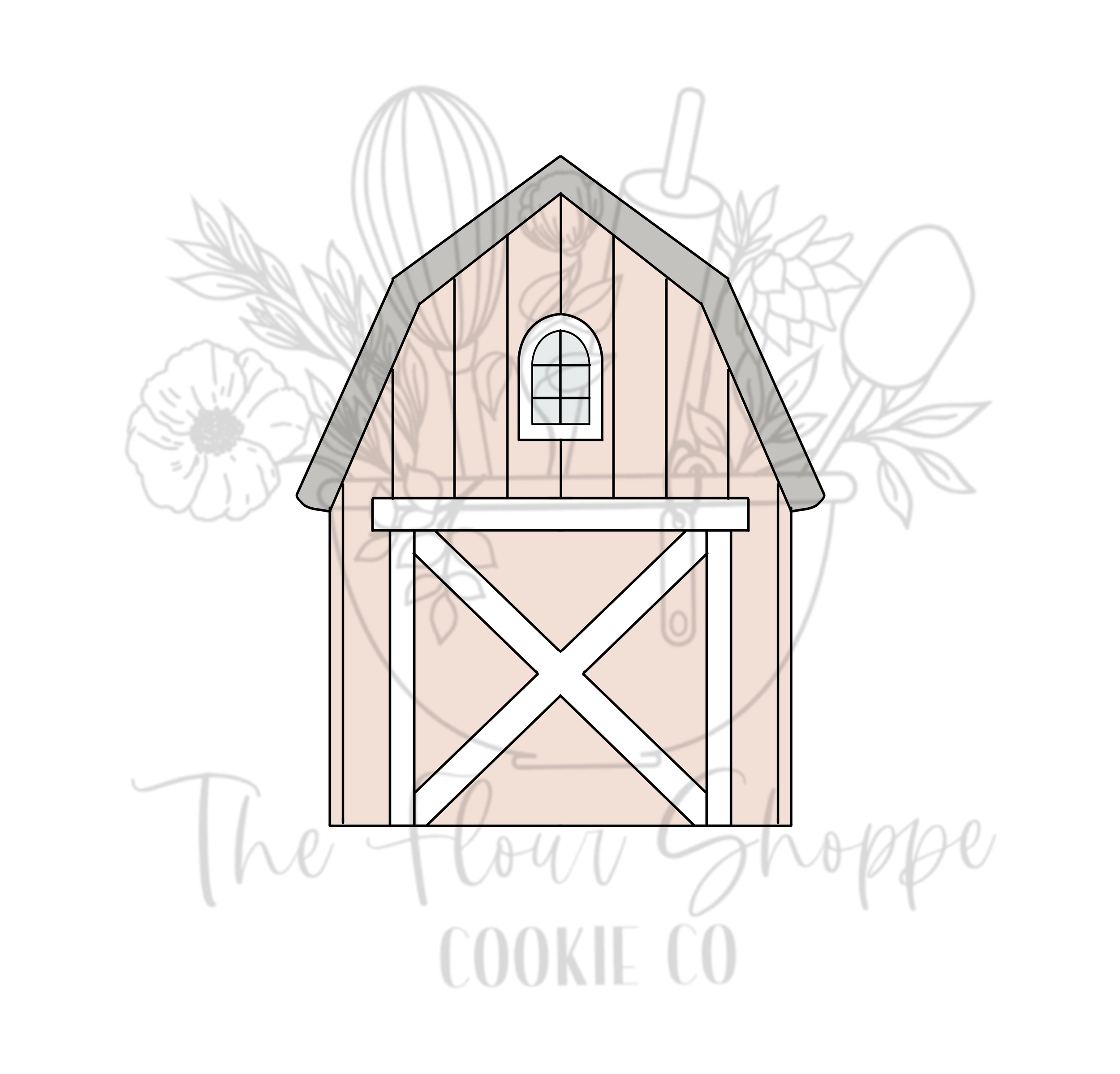 Barn 2 Cookie Cutter STL