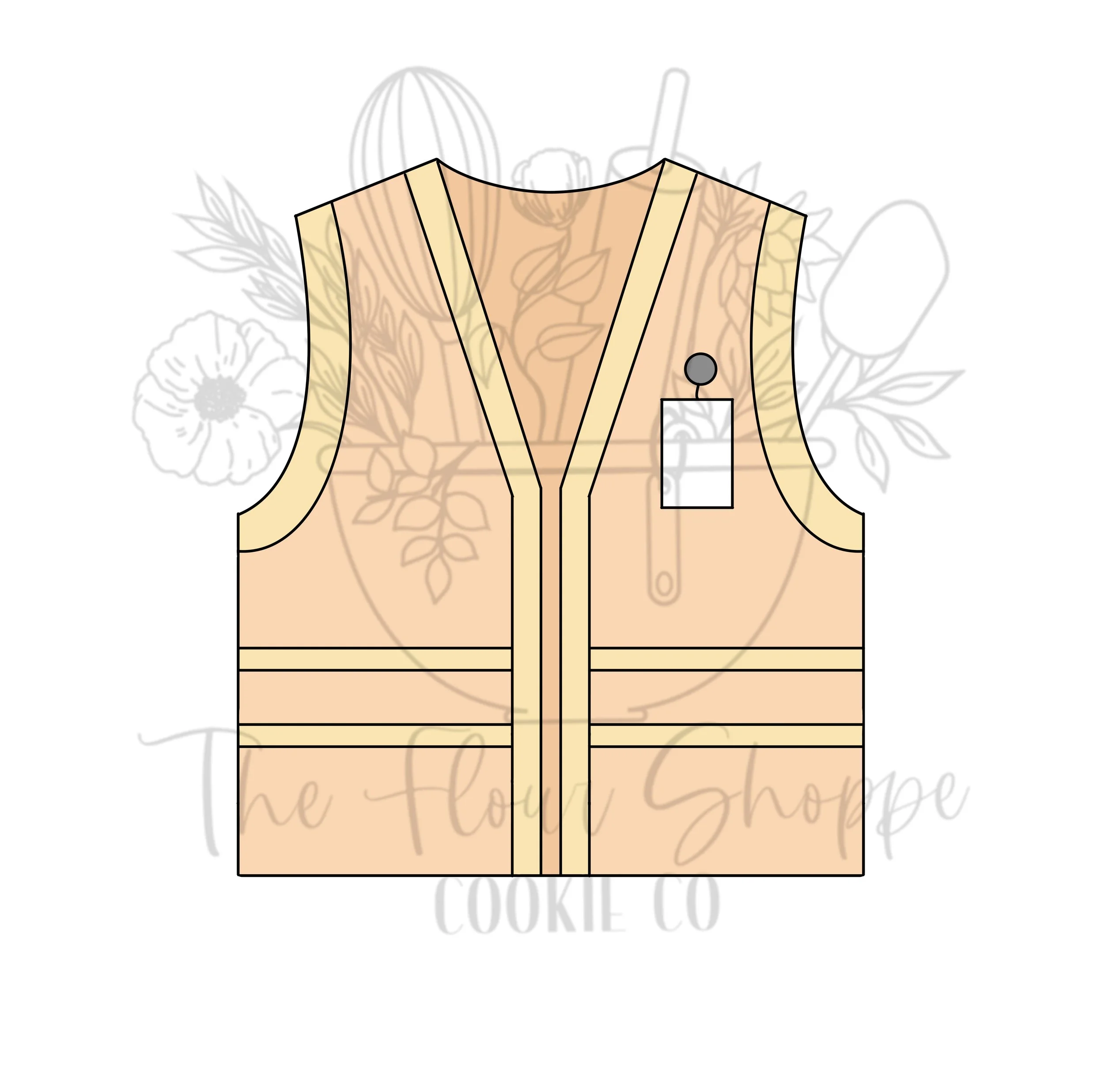 Construction Vest,  Cookie Cutter STL