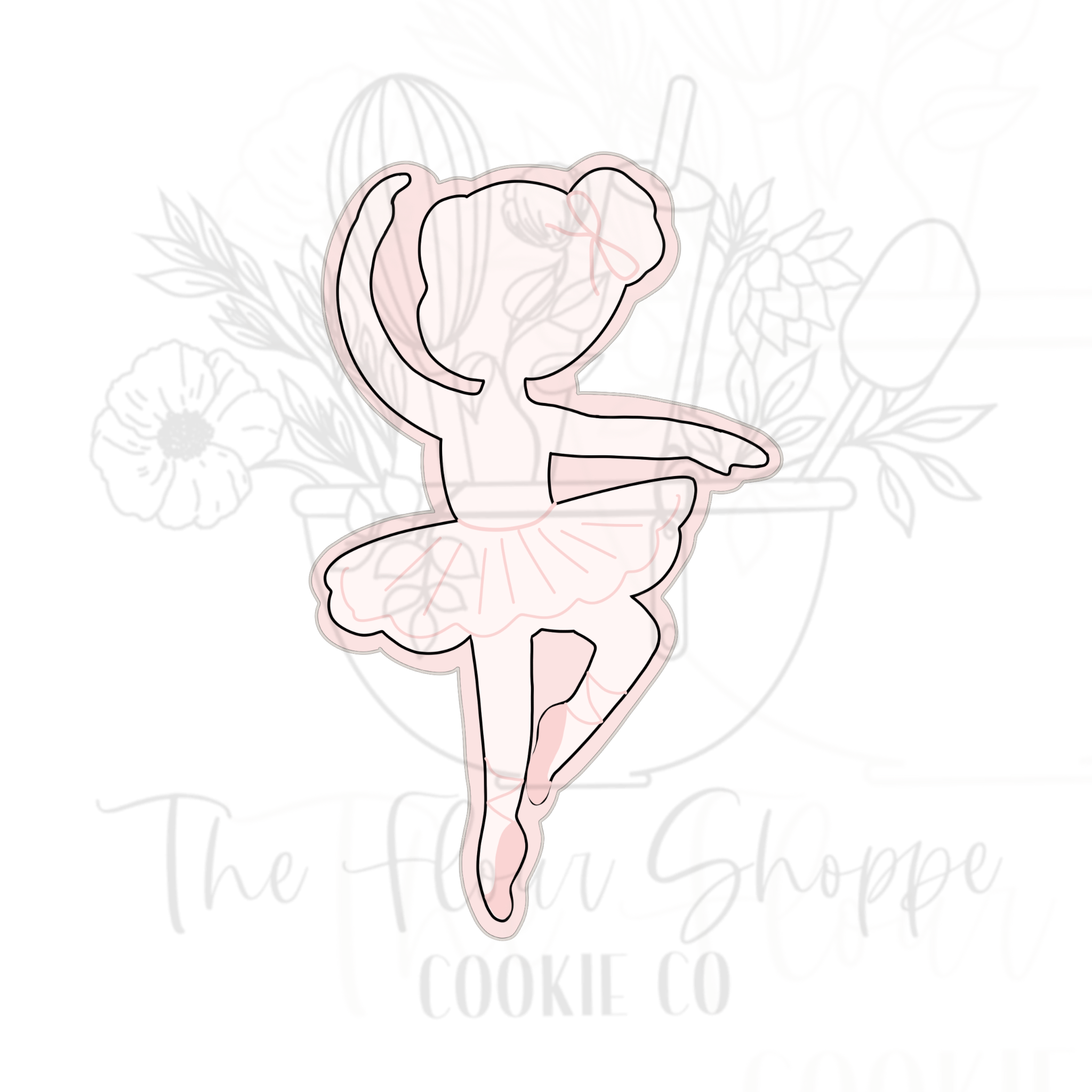 Ballerina Silhouette 2 Cookie Cutter STL